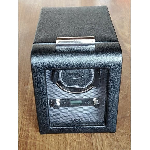 Wolf Winder Viceroy 456002 Black Module 2.7 Single‎ Watch Winder with Cover NWOT - Picture 2 of 8